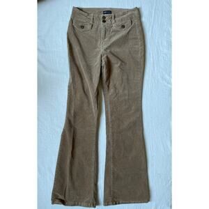 JNY Jones New York Womens Size 6 Corduroy Bootcut‎ High Waist Pants Tan